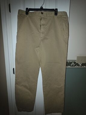 Banana Republic Tan Straight-Leg Chino Pants